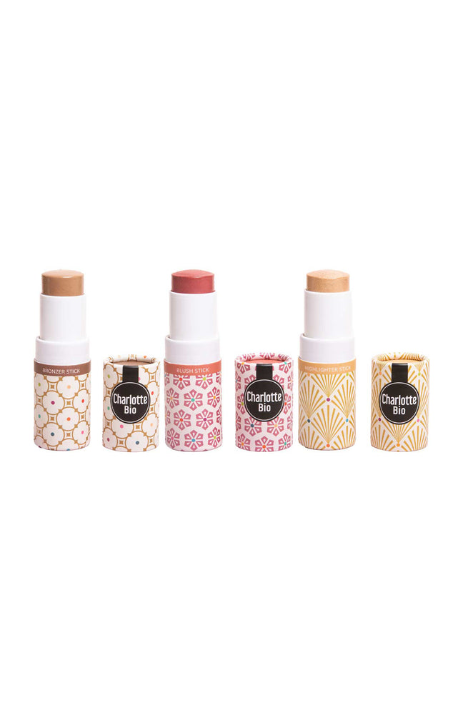 Blush, bronzer & highlighter stick
