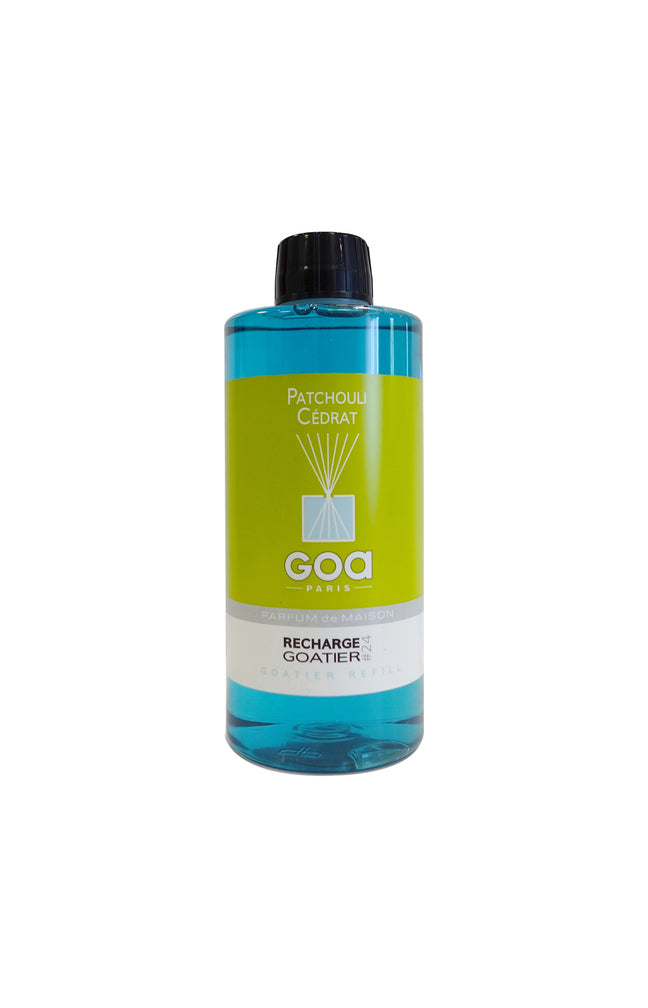 Recharge pour bouquet parfumé Goatier - Patchouli Cédrat - 500 ml