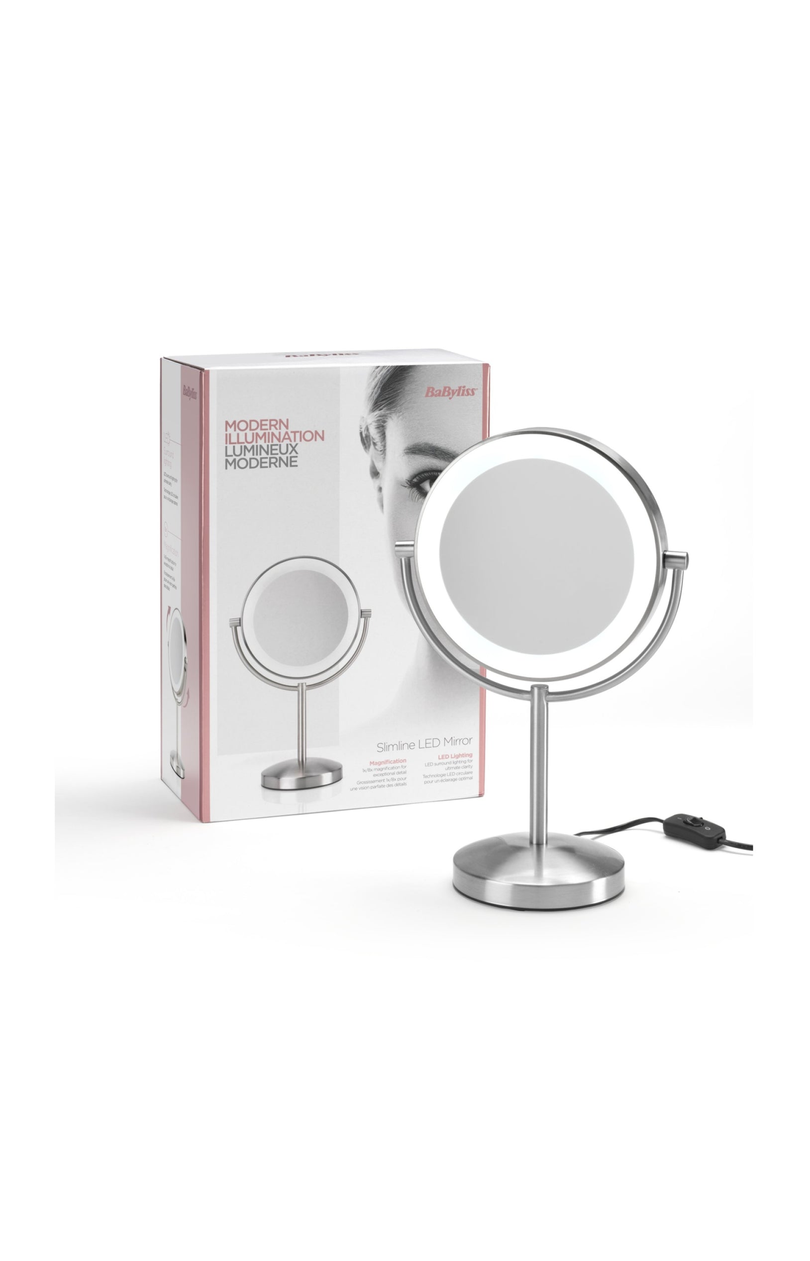 Miroir LED Slimline sur pied