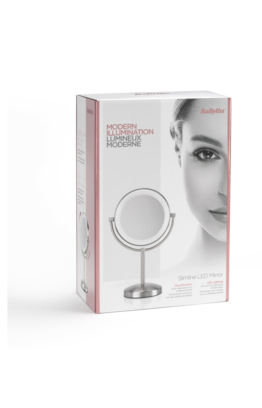 Miroir LED Slimline sur pied