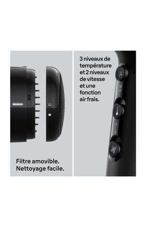 Sèche-cheveux - 2200 W - Noir