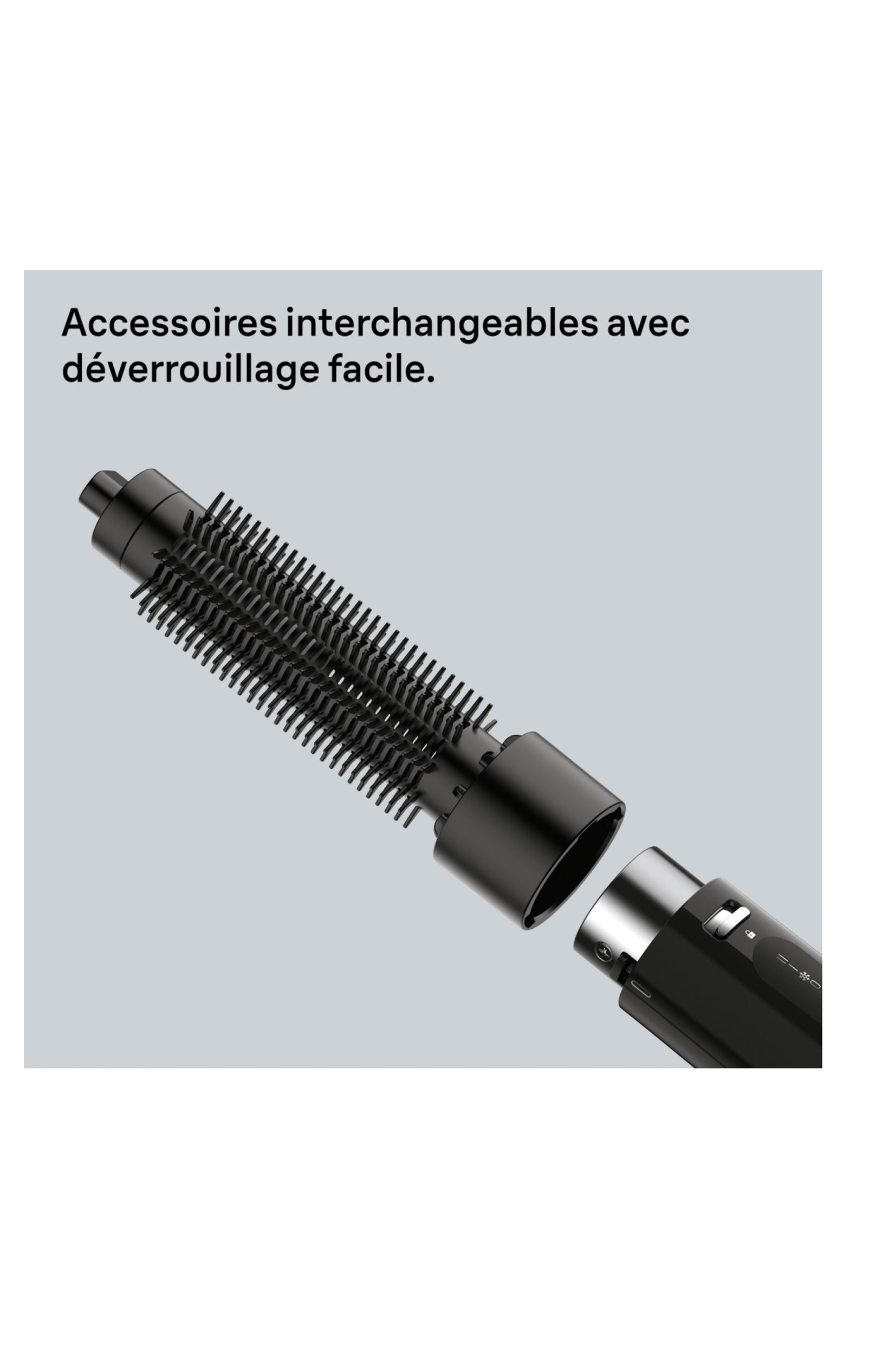 Brosse soufflante - 300 W - Noir