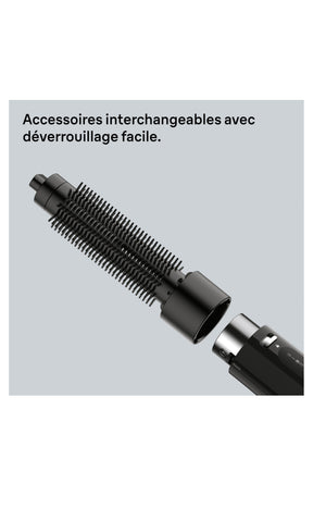 Brosse soufflante - 300 W - Noir