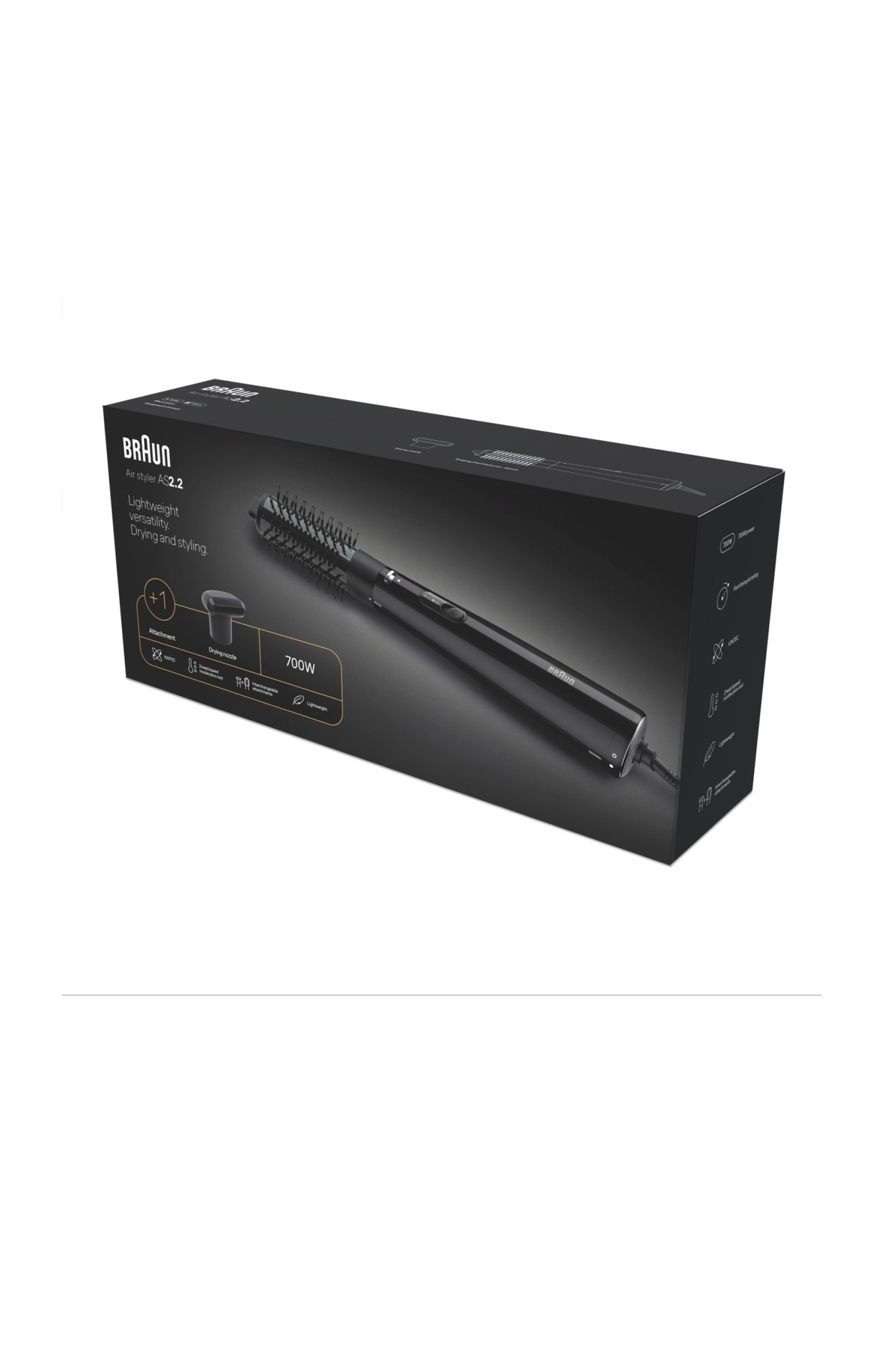 Brosse soufflante - 700 W - Noir