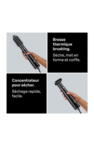 Brosse soufflante - 700 W - Noir