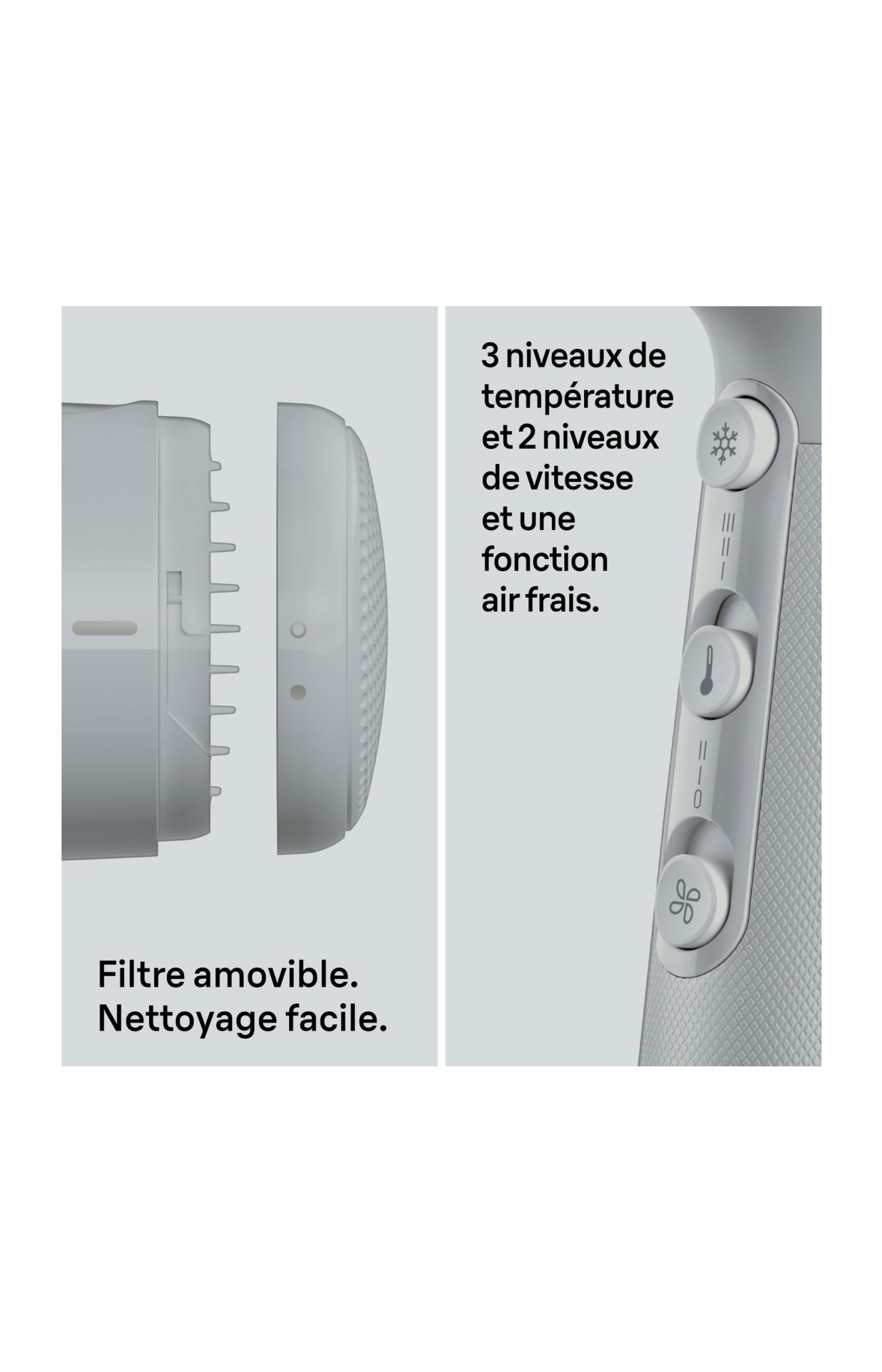 Sèche-cheveux - 2100 W - Blanc