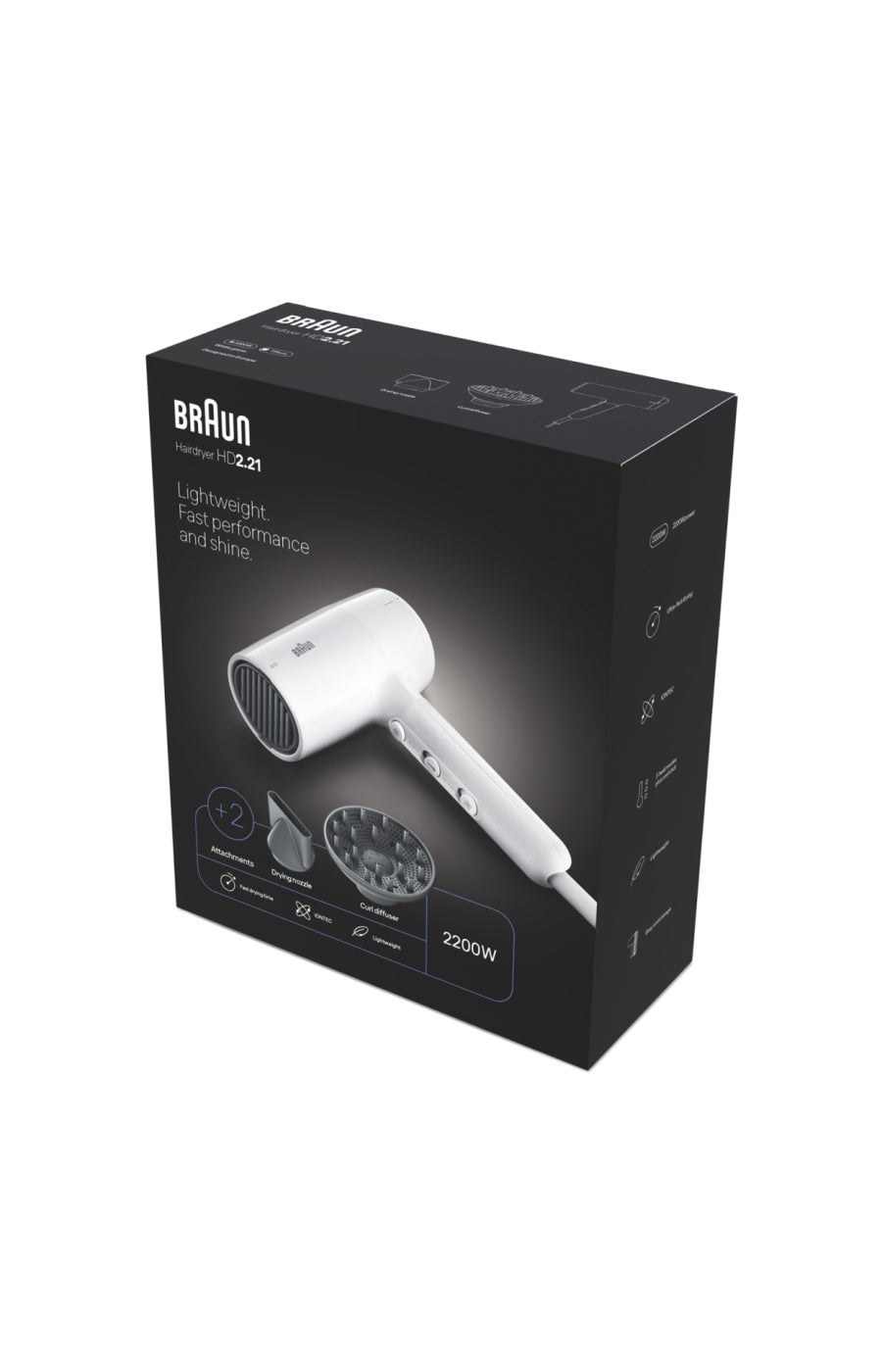 Sèche-cheveux - 2200 W - Blanc