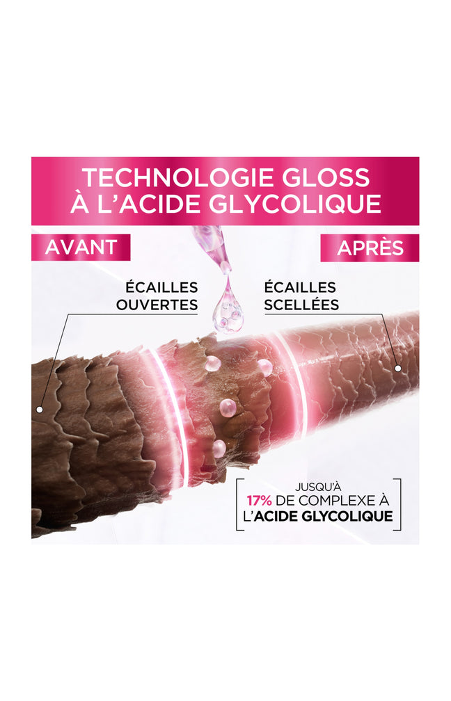 Elsève Routine Glossy Glossy avec Leave-in – Le duo pour une brillance miroir longue durée