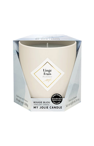 Bougie parfumée - Linge frais - Bracelet Or acier inoxydable - 180 g