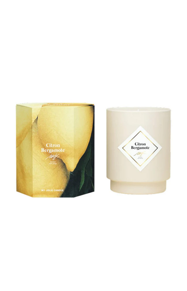 Bougie parfumée - Citron Bergamote - Bracelet Argent acier inoxydable - 180 g