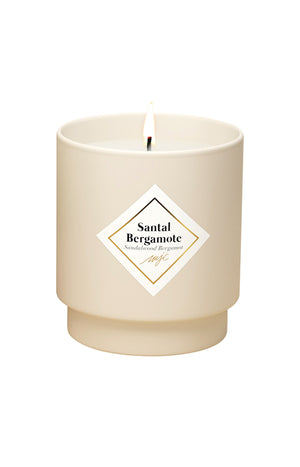 Bougie parfumée - Santal Bergamote - Bracelet Or acier inoxydable - 180 g