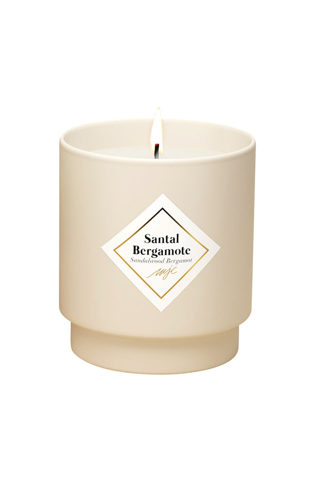 Bougie parfumée - Santal Bergamote - Bracelet Or acier inoxydable - 180 g