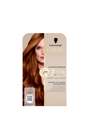 Coloration - Crème supreme - 7-7 Blond foncé cuivré