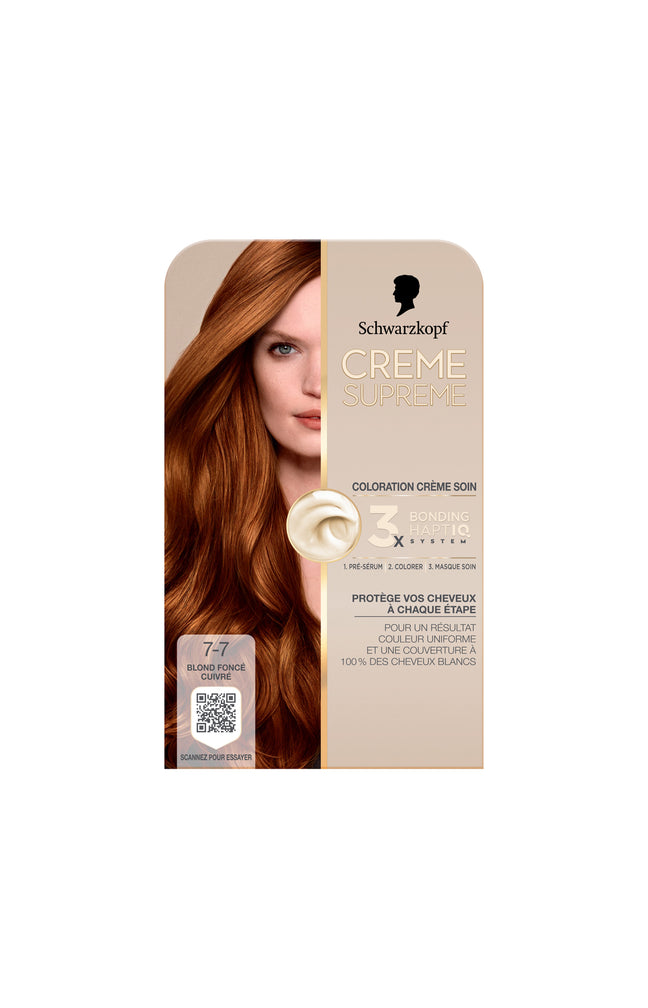 Coloration - Crème supreme - 7-7 Blond foncé cuivré