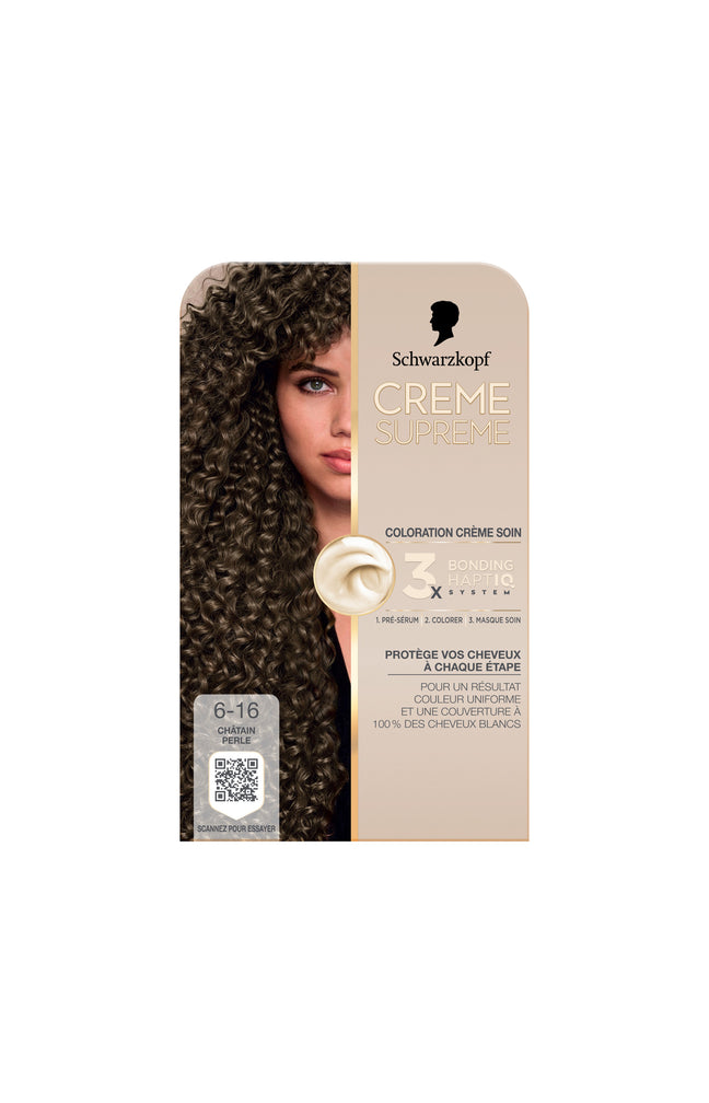 Coloration - Crème supreme - 6-16 Chatain perle