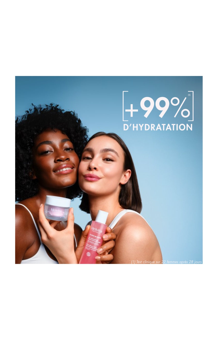 Crème hydratante & repulpante - Acide hyaluronique - Source de roses - 50 ml