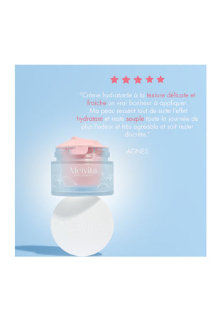 Crème hydratante & repulpante - Acide hyaluronique - Source de roses - 50 ml