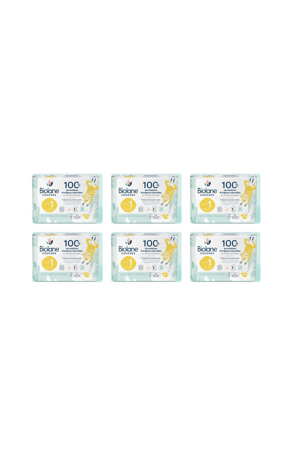 Couches - Bébé - 6 x 27 unités