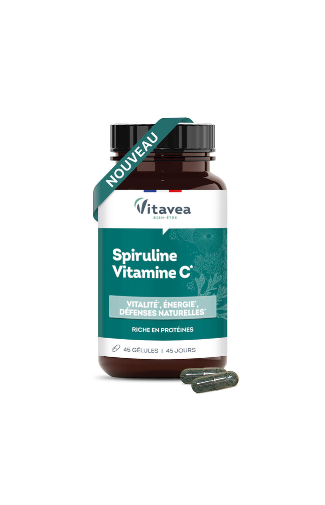 Cure vitalité, énergie & défenses immunitaire - Spiruline vitamine C - 3 mois