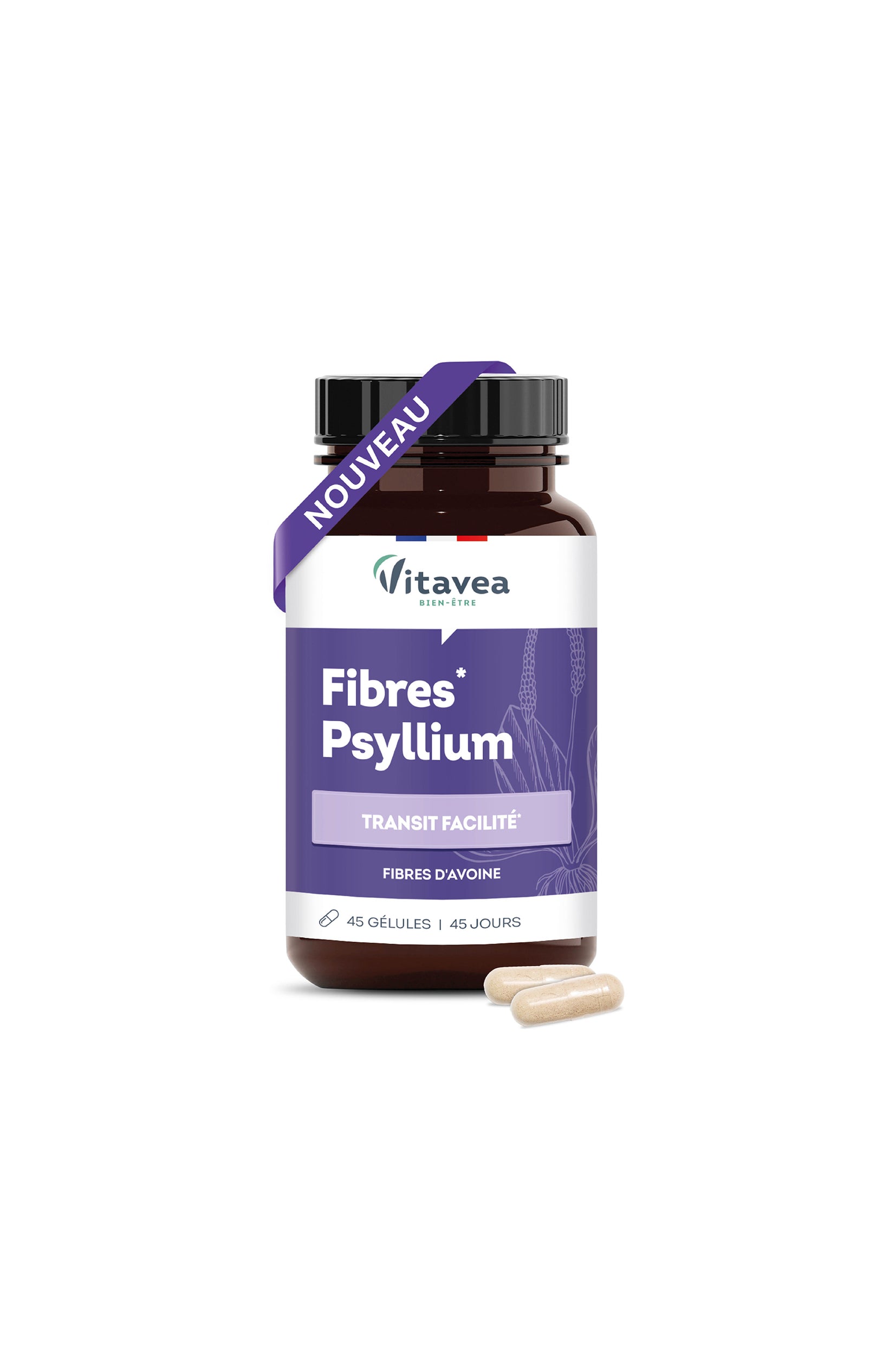 Cure transit - Fibres psyllium - 45 jours