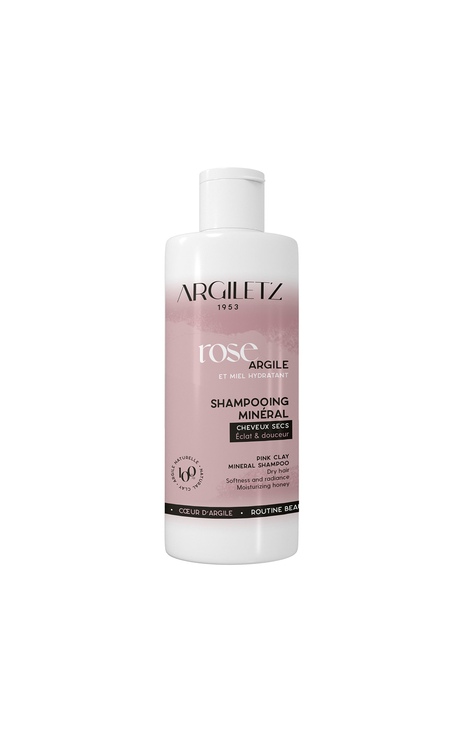 Shampoing éclat - Argile rose - Cheveux secs - 200 ml