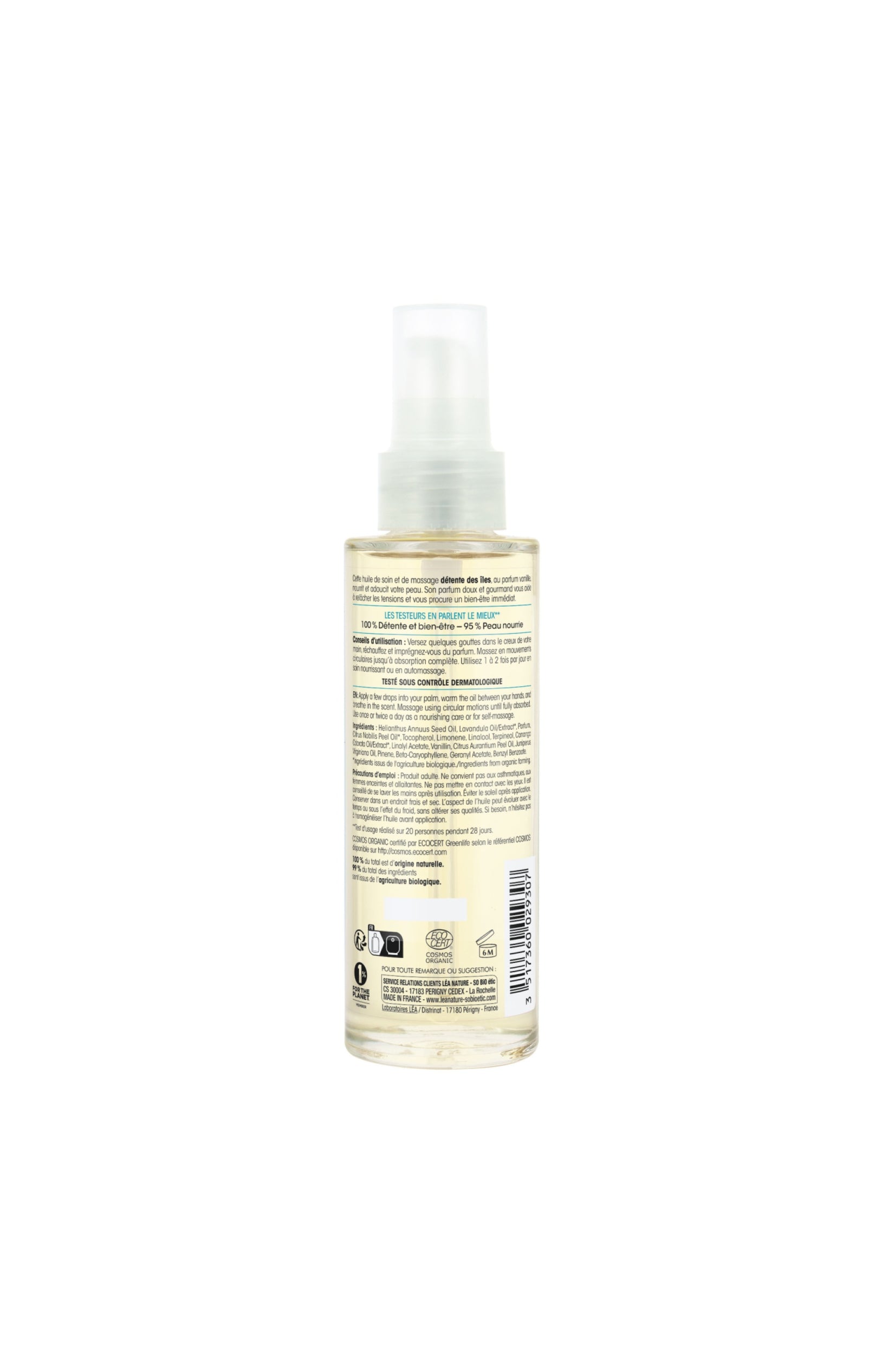 Huile soin & massage - Vanille - 100 ml