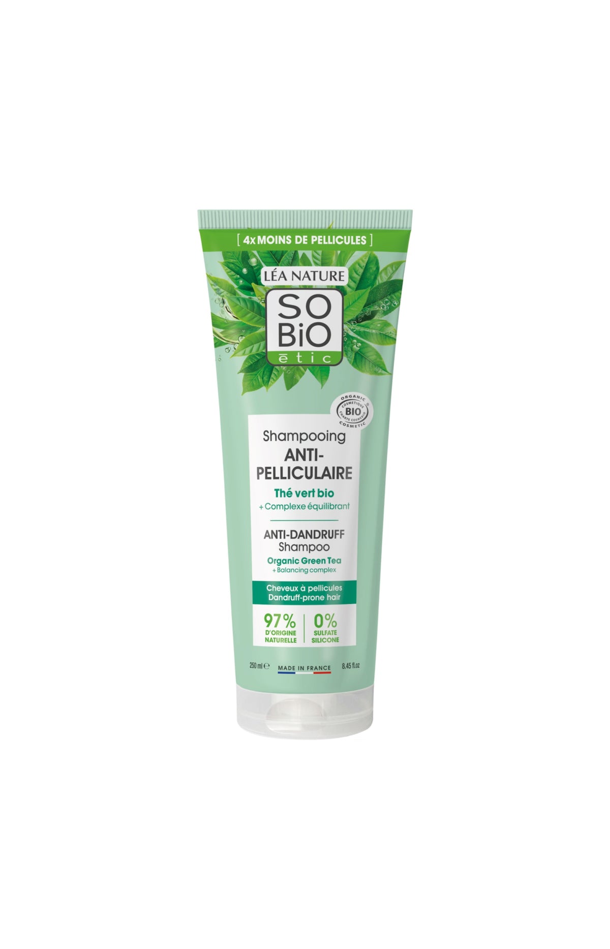 Shampoing anti-pelliculaire - Thé vert bio - 250 ml