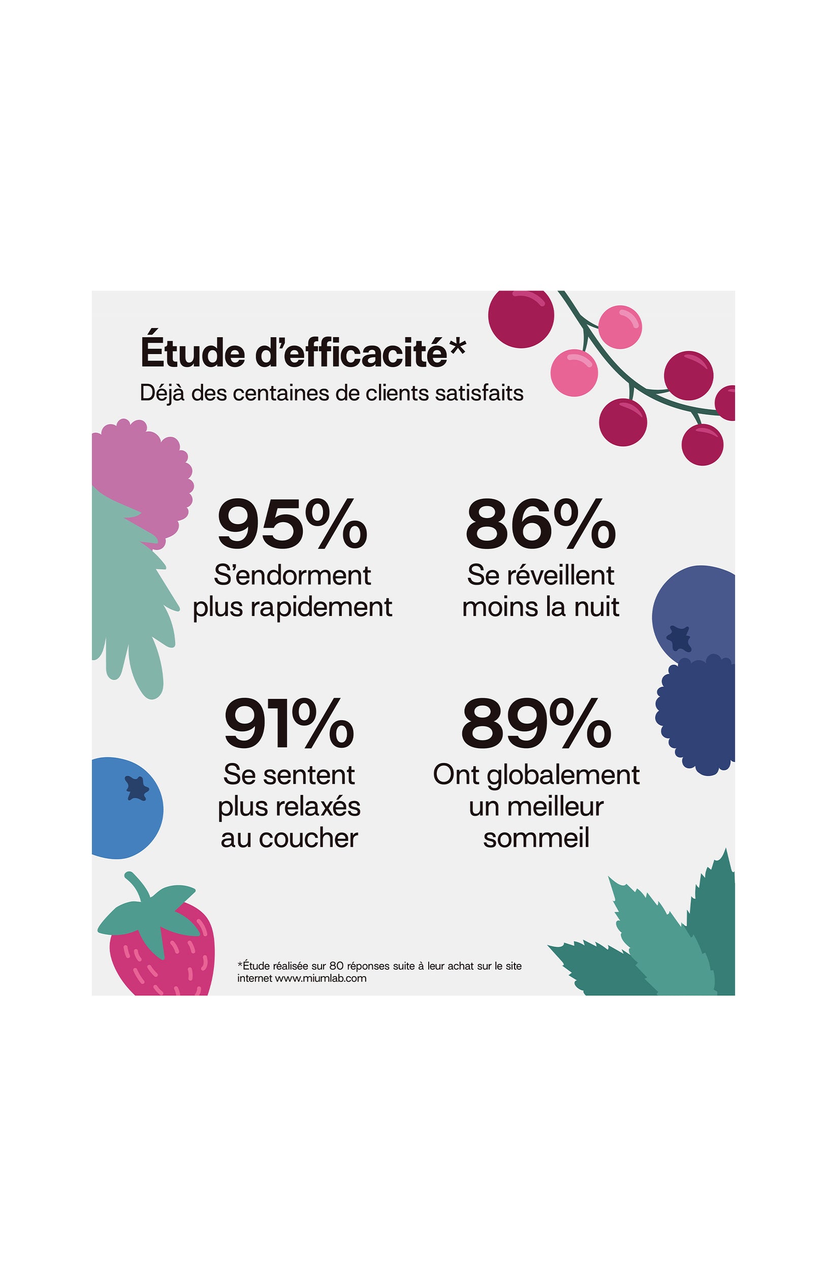 Cure gummies sommeil - Mûre & myrtille - Sans sucres - 3 mois