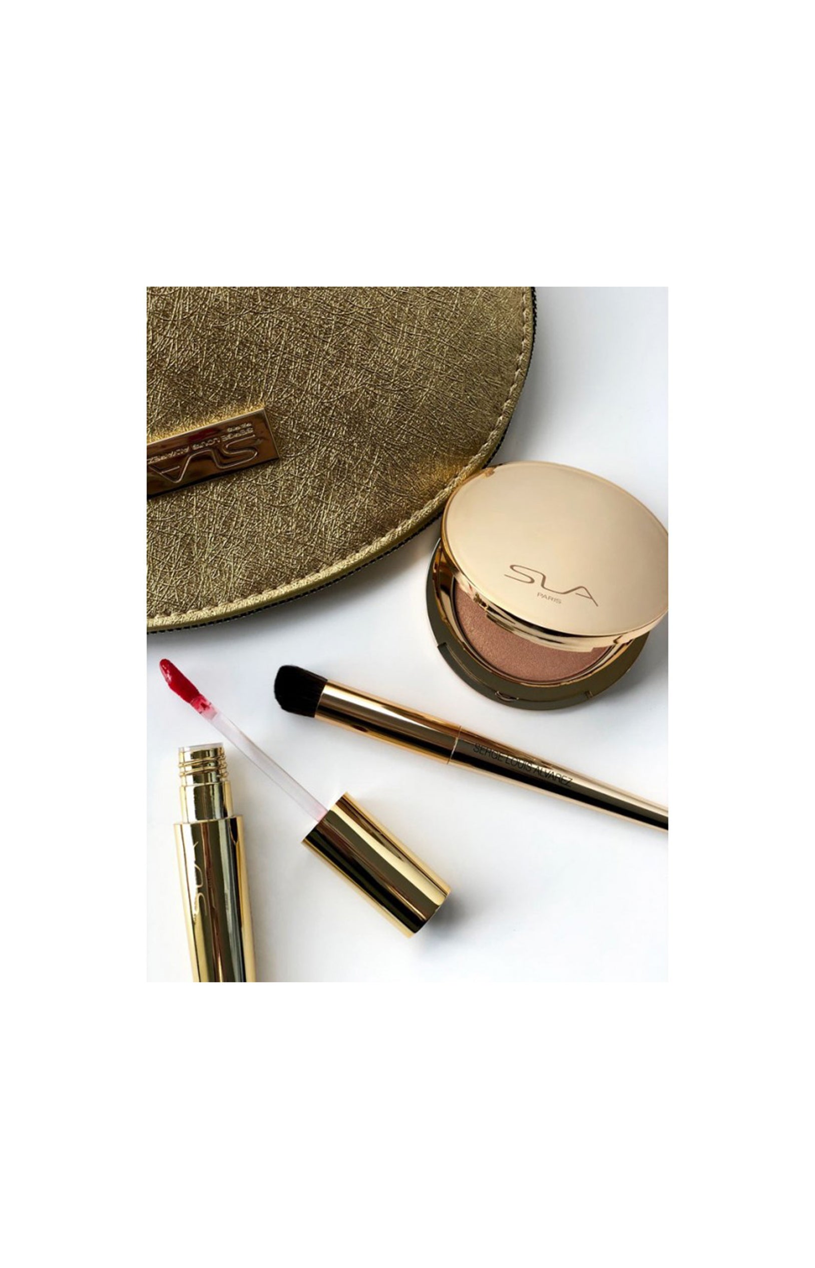 Trousse dorée - Teint & lèvres - 3 produits