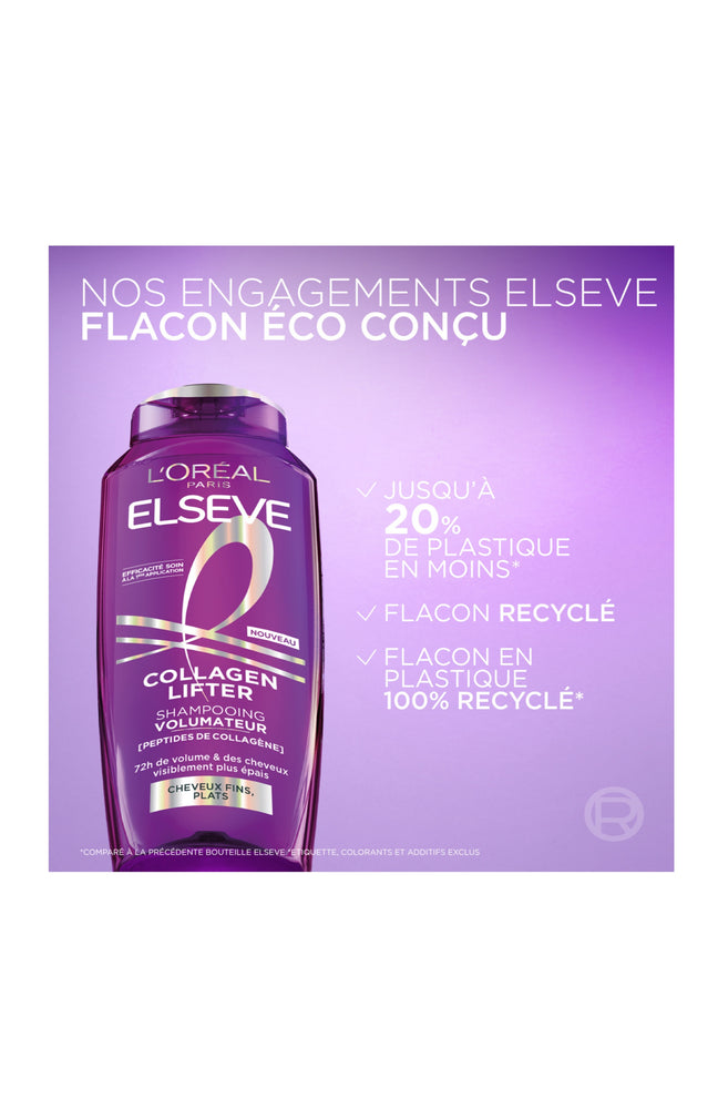 Elsève Collagen Lifter – Le shampooing repulpant pour une chevelure densifiée