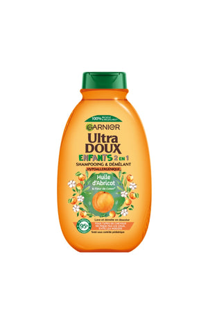 Shampoings démêlants 2-en-1 - Huile d'abricot & Fleur de coton - Enfant - 2 x 400 ml