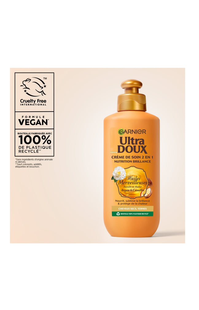 Crèmes de soin nutrition 2 en 1 - Ultra Doux - 2 x 200 ml