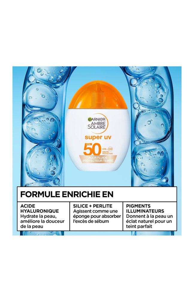 Fluide solaire teinté SPF50+ - Super UV - 40 ml