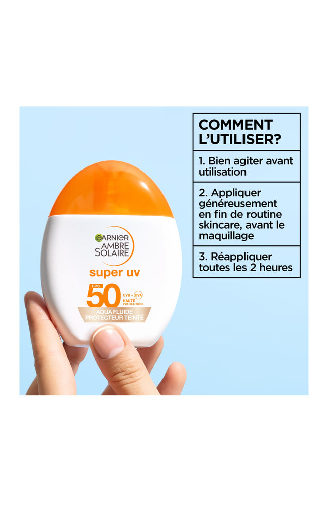 Fluide solaire teinté SPF50+ - Super UV - 40 ml