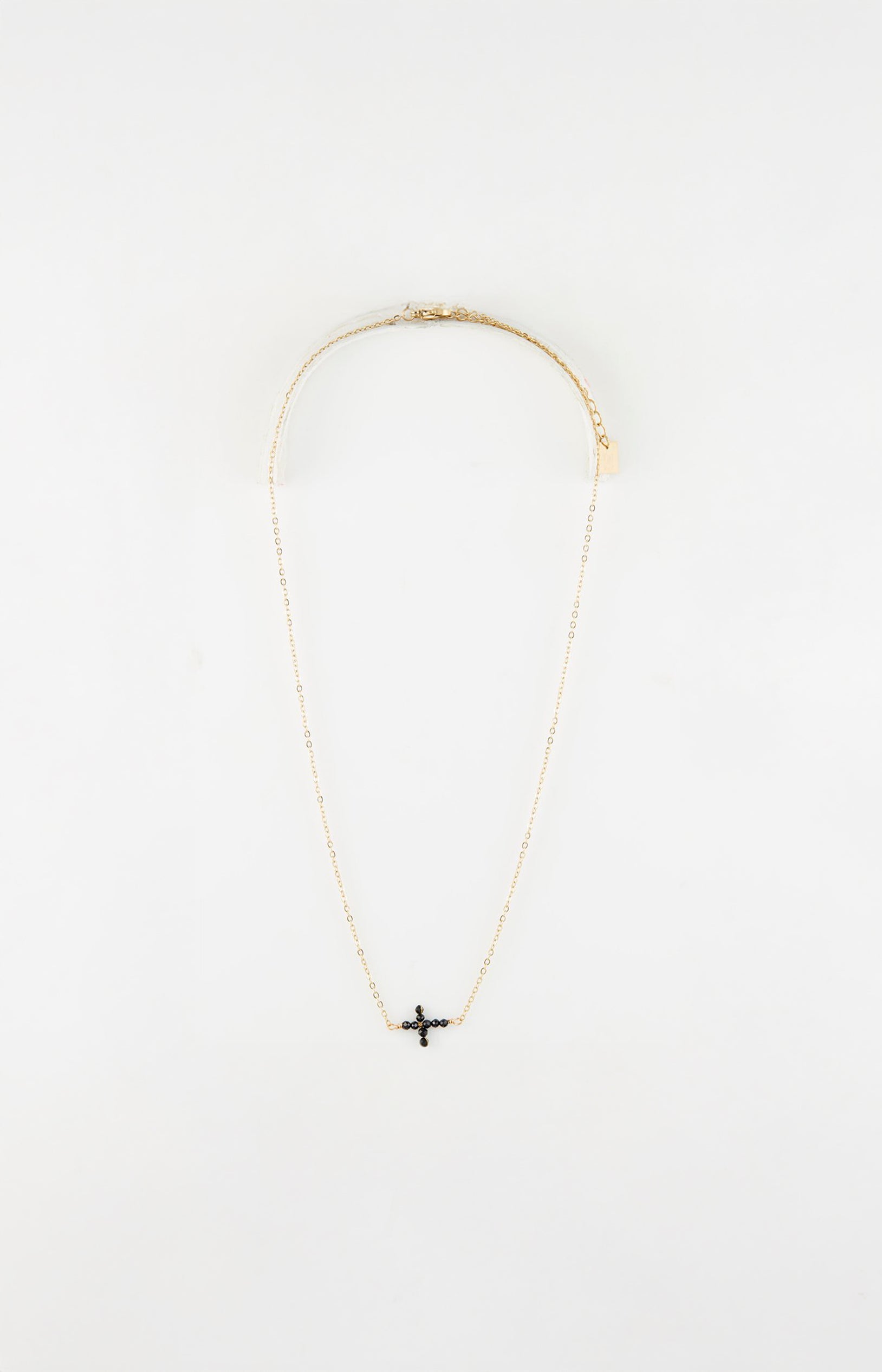 Collier pendentif - Acier inoxydable - Doré