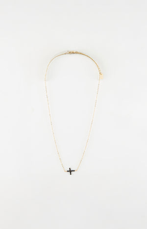 Collier pendentif - Acier inoxydable - Doré