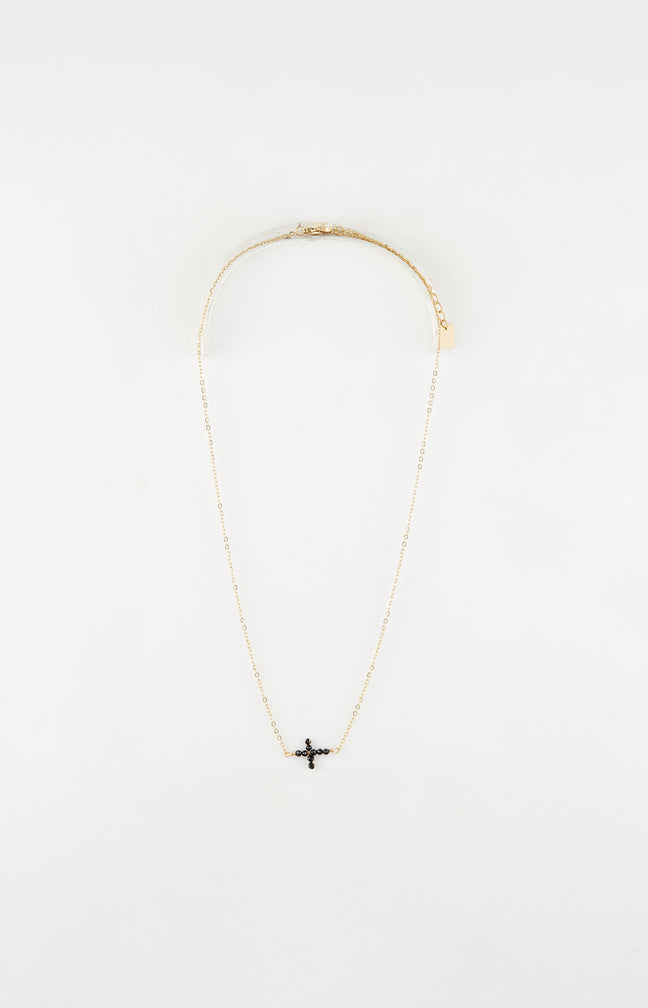 Collier pendentif - Acier inoxydable - Doré