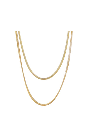Collier - Beatriz - Acier inoxydable - Doré