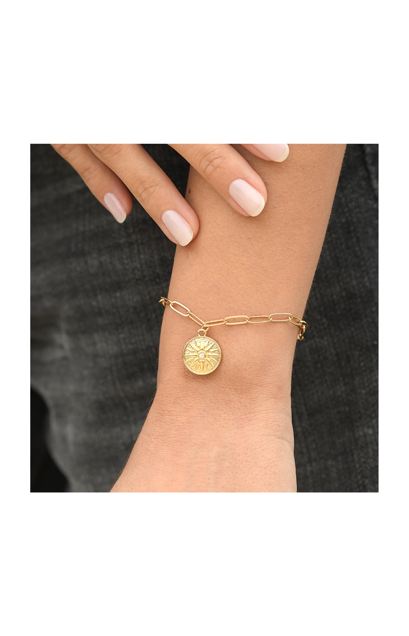 Bracelet  Lyndsey - Acier inoxydable - Doré