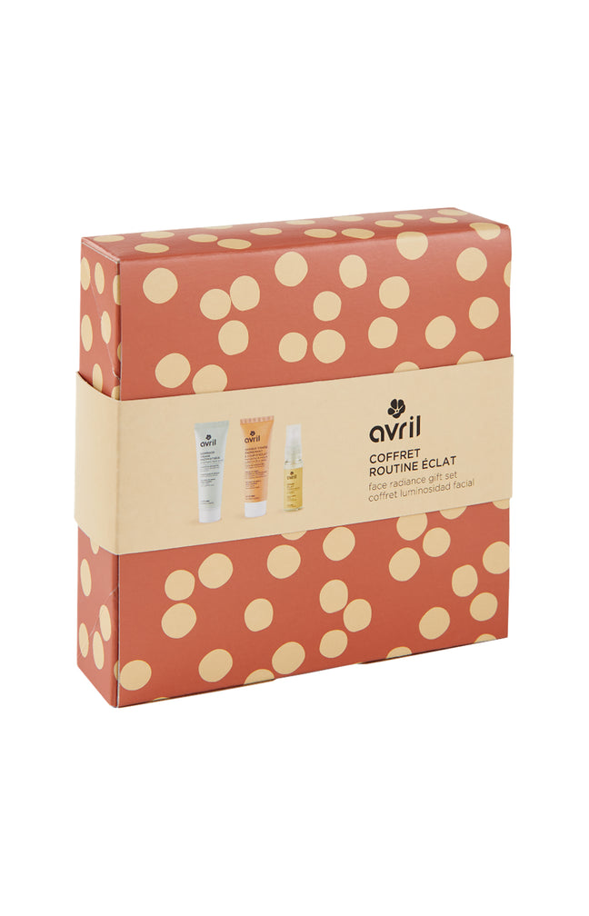 Coffret cadeau soins bio - Routine éclat - Visage - 3 produits