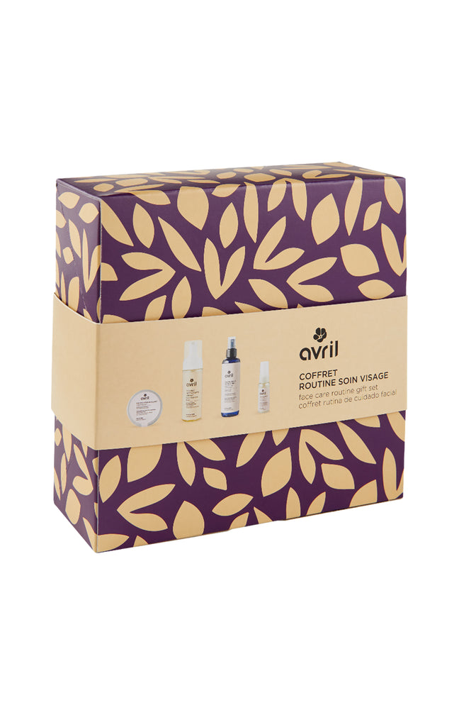Coffret cadeau soins bio - Ma routine soin - Visage - 4 produits