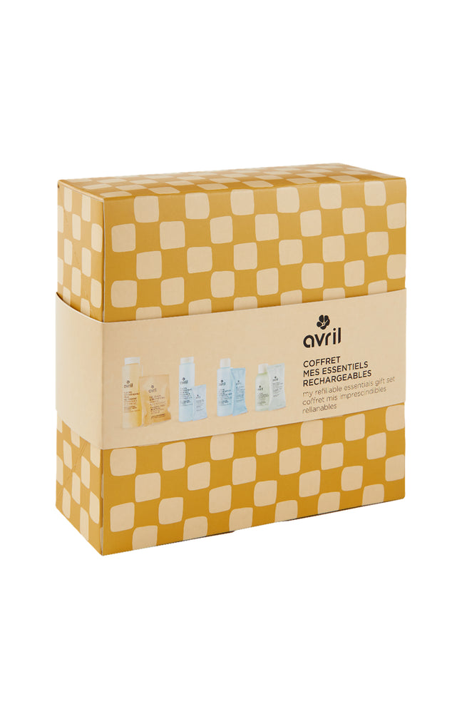 Coffret cadeau soins bio - Mes essentiels rechargeables -  Visage & corps - 8 produits