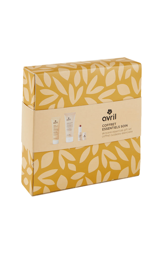 Coffret cadeau soins bio - Mes essentiels - Visage & mains - 4 produits