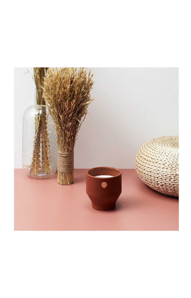 Bougie parfumée - Ciment ocre médaillon