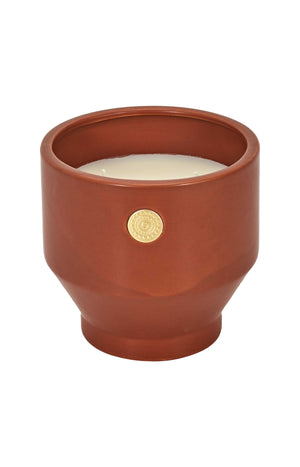 Bougie parfumée - Ciment ocre médaillon