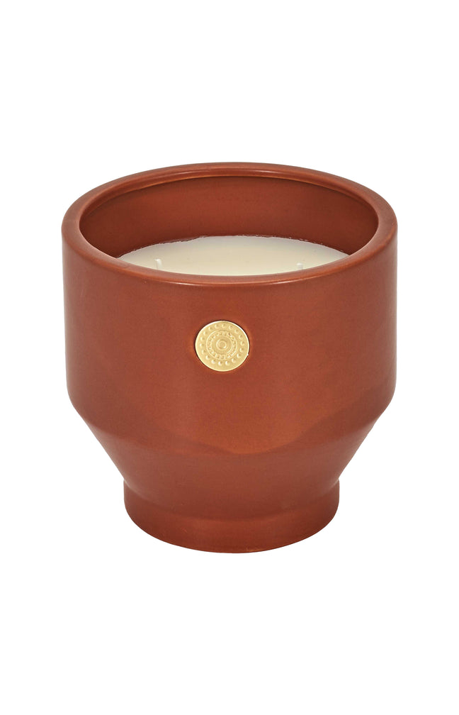 Bougie parfumée - Ciment ocre médaillon