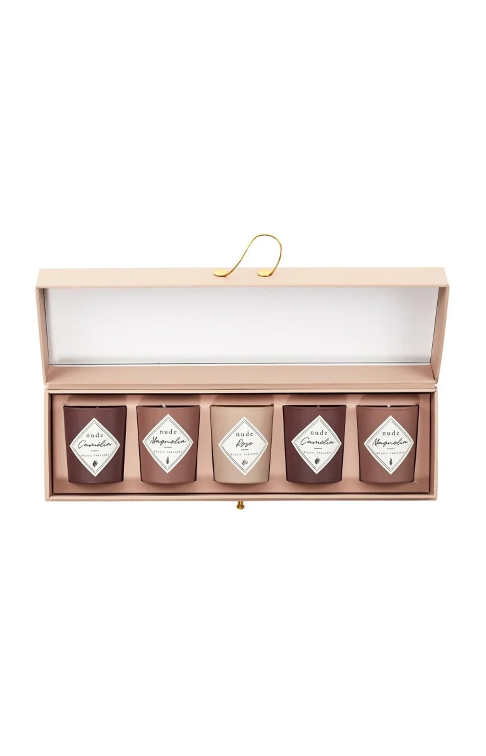 Coffret bougies parfumées - Nude - 5 bougies