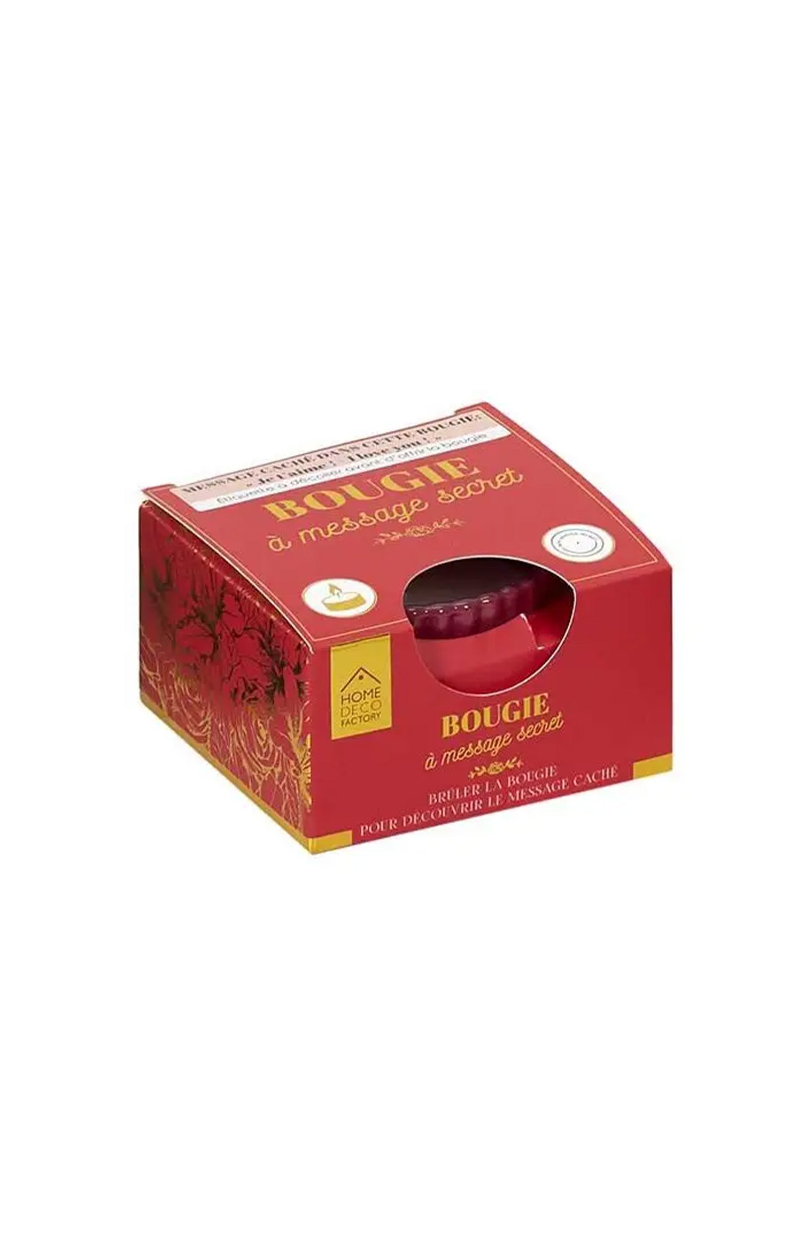 Bougie parfumée - Message secret d'amour - Vanille