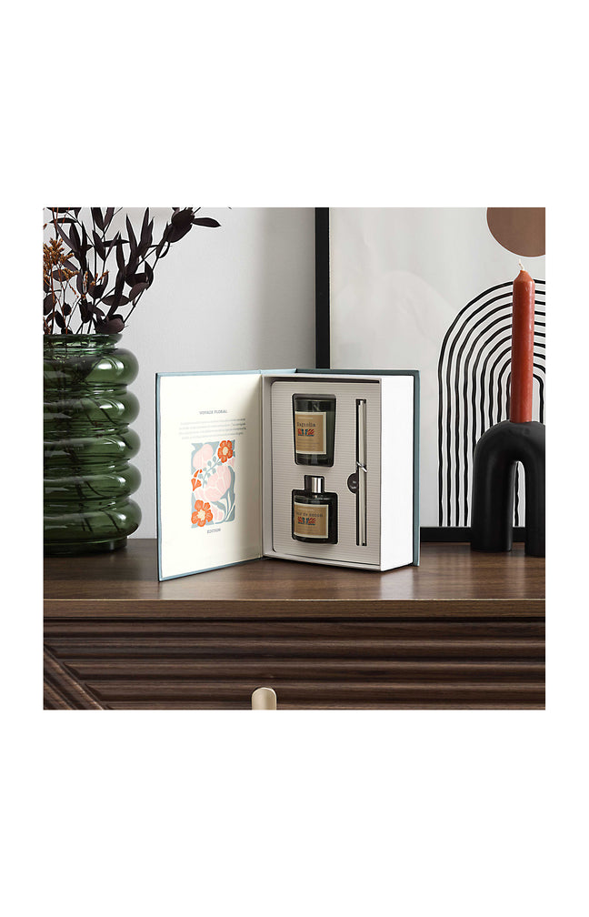 Coffret Flower – Bougie parfumée & diffuseur