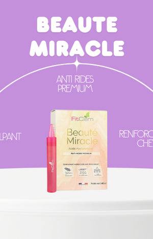 Sticks à boire anti-rides - Beauté miracle - Acide hyaluronique - 14 jours